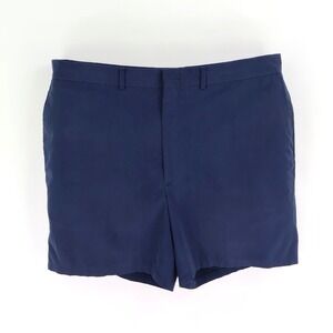 Berle Shorts Mens Size‎ 40 Solid Blue Dark Wash Chinos Pockets Flat Front
